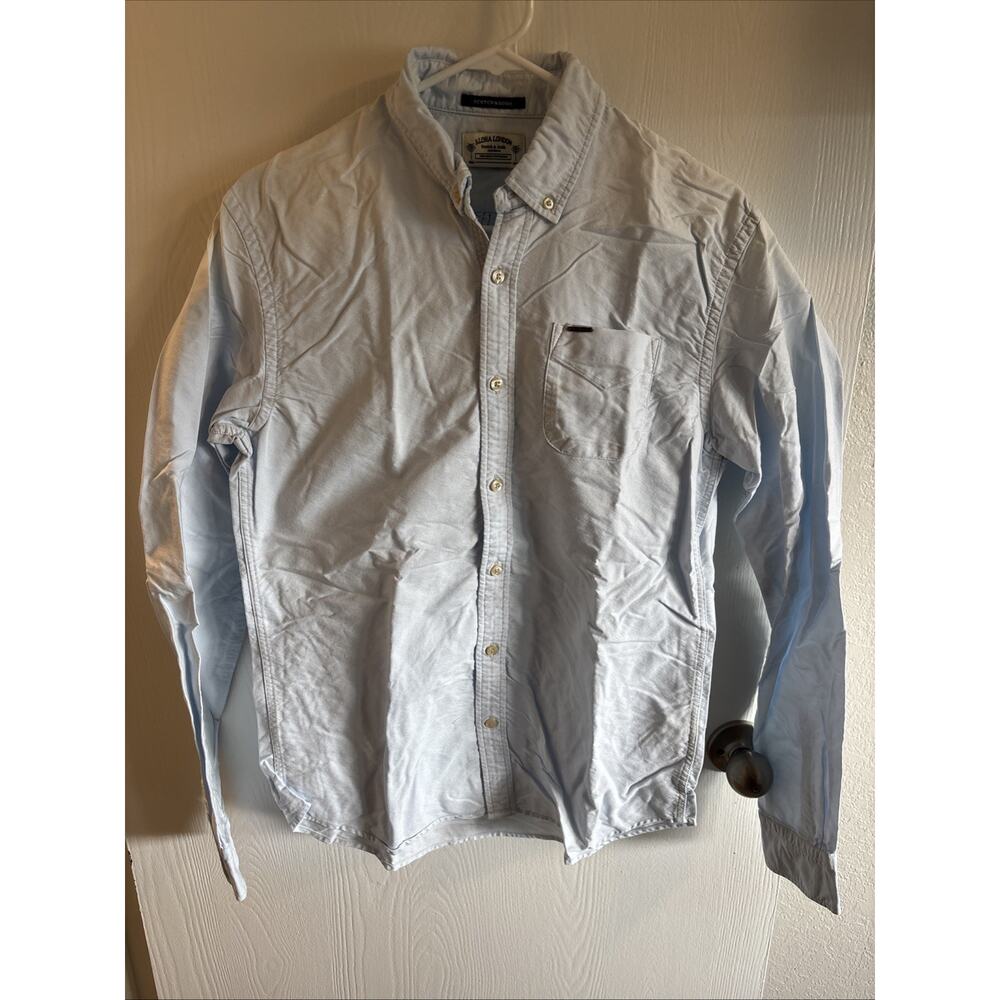 Scotch & Soda - Light Blue Long Sleeve Button Down Shirt - Size Medium